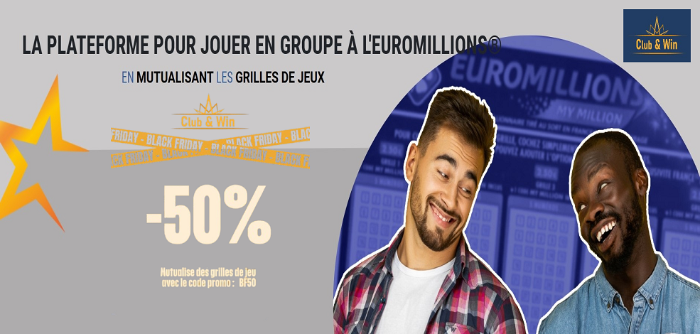 Inscrivez-vous sur Club & Win et bénéficiez de -50% sur les abonnements