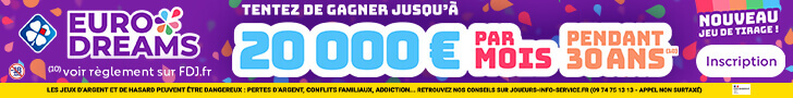 Inscrivez-vous sur la FDJ pour jouer à EuroDreams