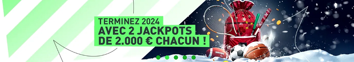 Deux jackpots de 2.000€ en jeu sur Golden Palace Sports