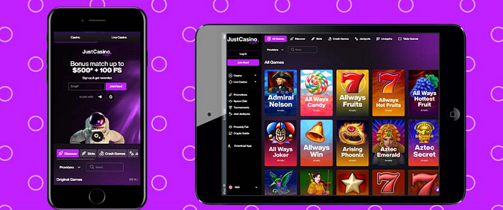 Inscrivez-vous sur la casino crypto JustCasino