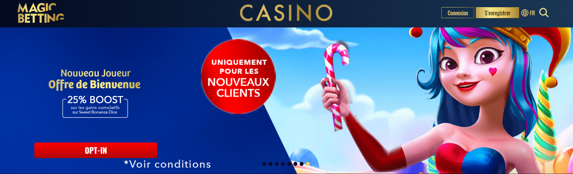 Bonus de Bienvenue Magic Betting Casino