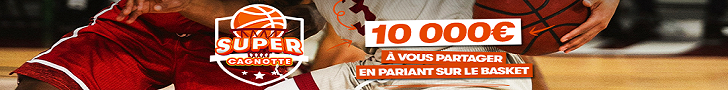 Super Cagnotte NBA de 10.000€ sur PMU